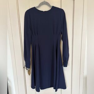 Leota Women’s Lara Pleated Midi Fit & Flare Dress Size Large NWT